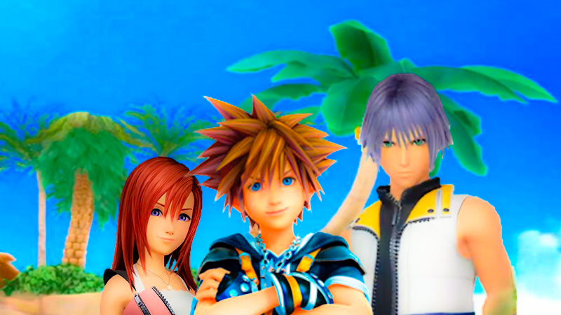 Kingdom Hearts III Destiny Islands Trios Sora  Kairi and Riku edited