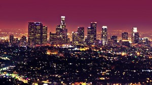  Los Angeles - Downtown Skyline at Night