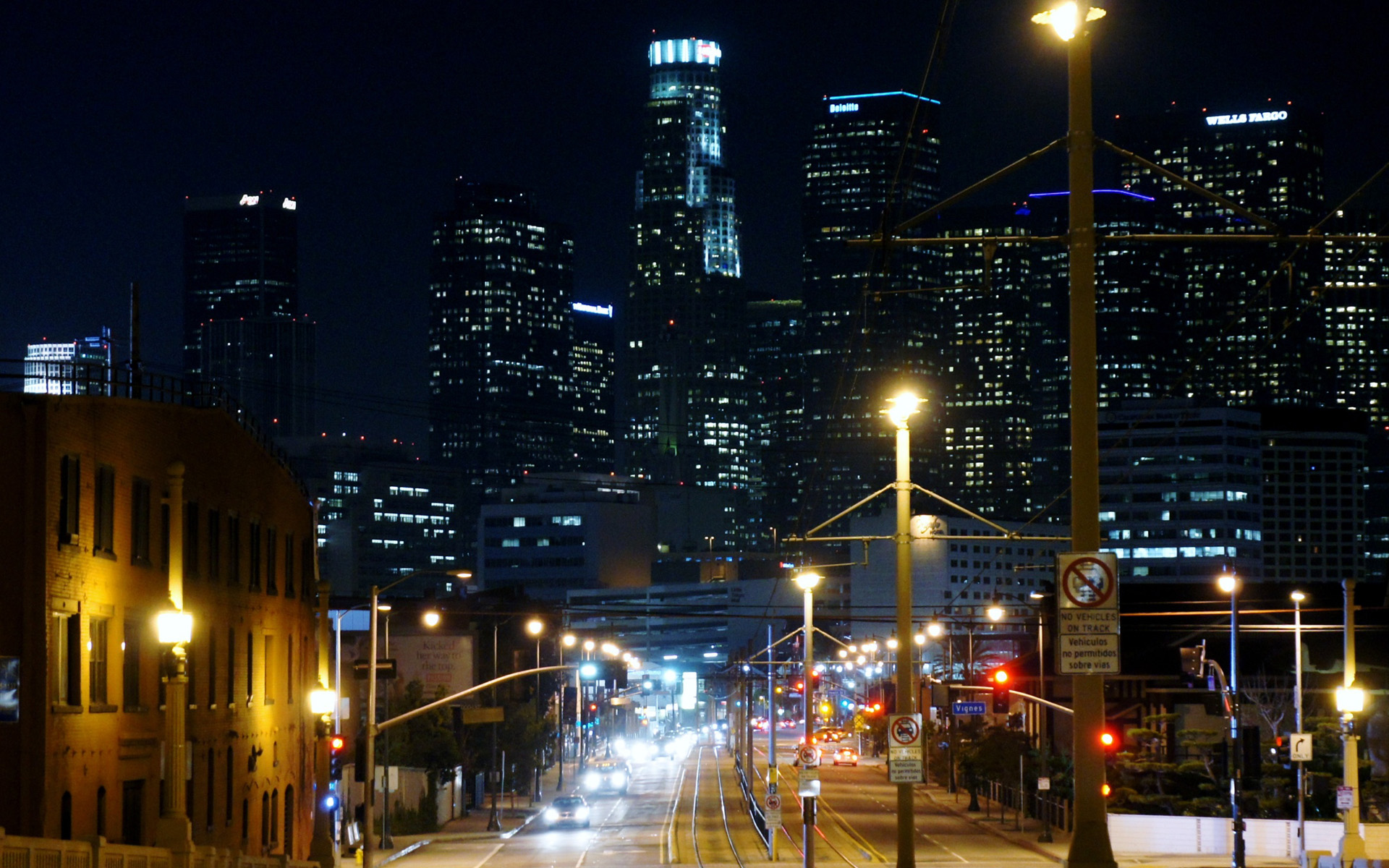 Los Angeles - Downtown Skyline at Night