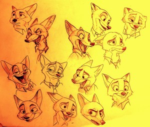 thêm faces of Nick Wilde