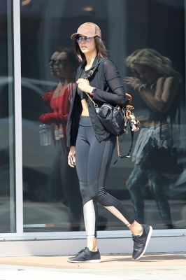  Nina Dobrev leaving the gym in Hollywood