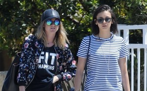  Nina Dobrev out for a walk with a friend in Los Angeles