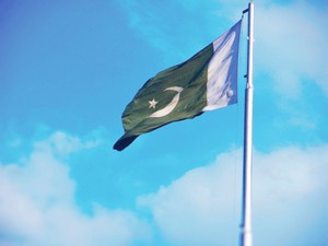  pakistán Flag