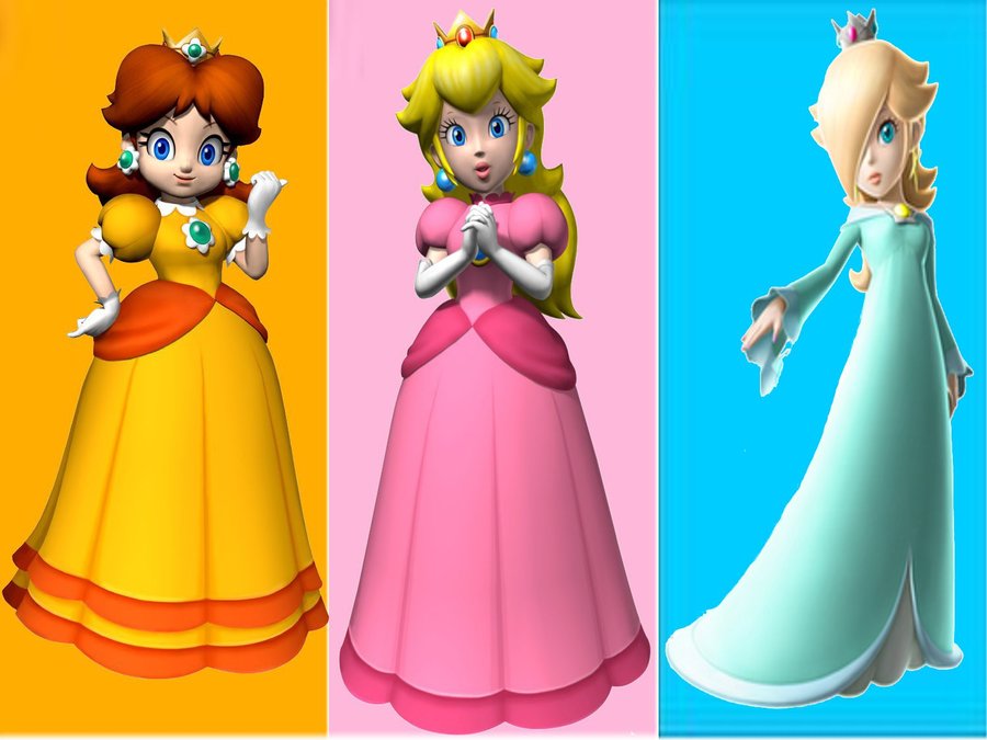 Peach, Daisy, and Rosalina - the 3 princesses from mario Photo.