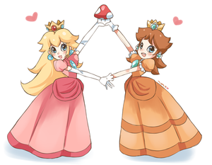 Peach and Daisy