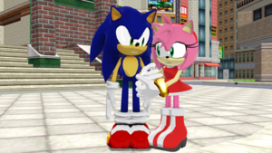  Sonic and Amy Station Square Main Area MMD. Part 1