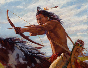 Taking Aim (Crow Warrior) by James Ayers