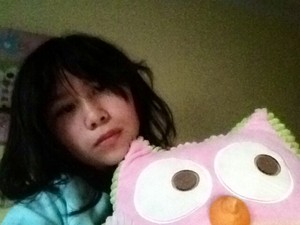  This is my pillow. It's an owl.