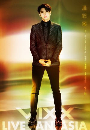 最高的声音，视觉和价值（VIXX） posters for their 5th anniversary solo 音乐会 'VIXX LIVE FANTASIA'