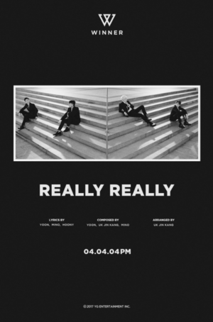  WINNER release a chic black and white teaser image for 'Really Really'