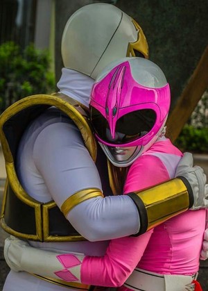  White ranger and pink ranger/tommy and kimberly