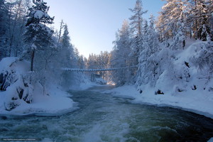  Winter in Finland - Talvi Suomessa (Kitkajoki River, Oulanka Park)