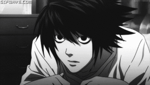  black and white L death note