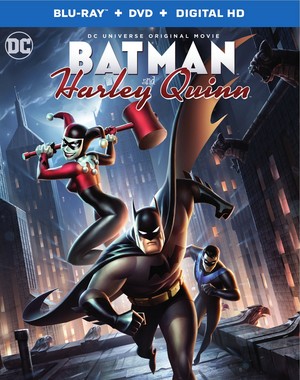 'Batman and Harley Quinn' Blu-Ray Cover Art