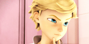  Adrien/Chat Noir with blue eyes