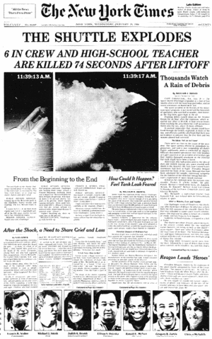 Article Pertaining To 1986 Challenger Explosion 
