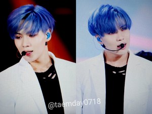  Blue Hair SHINee Taemin in Dream tamasha 2017