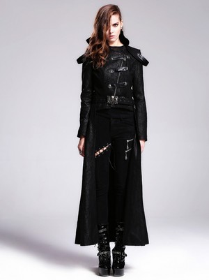  Devil Fashion Winter Detachable Hem With Zippers Women Coats 004