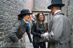  Gal Gadot, Patty Jenkins and Chris Pine behind the scenes of Wonder Woman