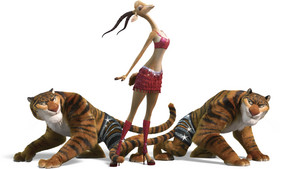  غزال and Tiger Dancers