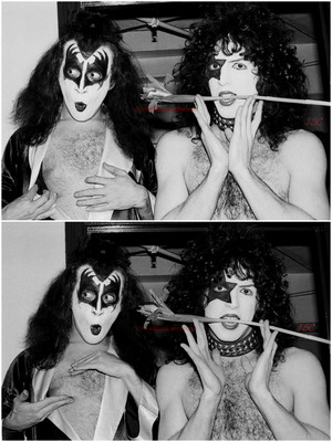  Gene and Paul (NYC) March 21, 1975 fotografia Michael Landskroner