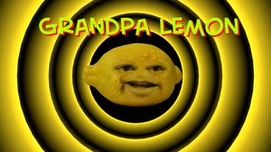  Grandpa lemon, limau karatasi la kupamba ukuta