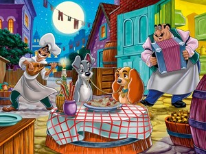  Lady and the Tramp 壁紙