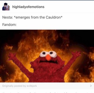  Nesta emerges from cauldron
