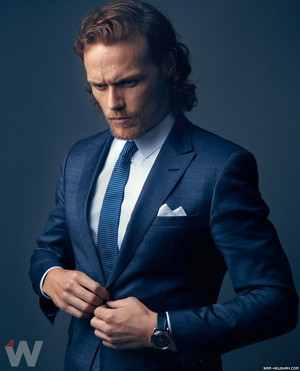  Sam Heughan at The emballage, wrap Photoshoot