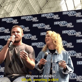  Stephen talking about Emily and skirts 😂