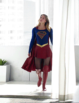  making an entrance (Supergirl style)