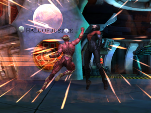 The Flash vs. Nightwing at Injustice: Gods Among Us
