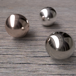  metal spheres