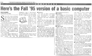  1995 記事 Pertaining To The Basic Computer