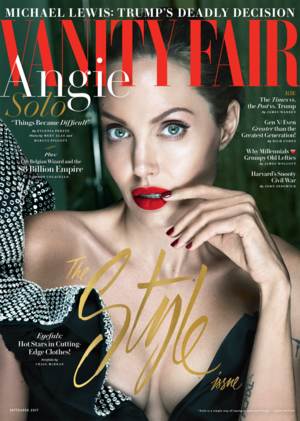  Angelina Jolie on the Cover of Vanity Fair ~ September 2017