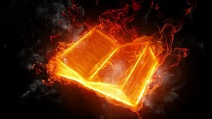 Book into fire