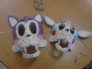 Candy and Cindy masks