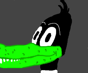 Daffy Duck as an Alligator 2