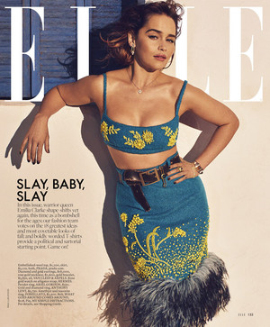  Emilia Clarke for Elle US Magazine - Magazine Scans