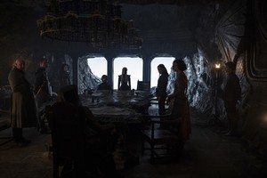  Yara and Theon Greyjoy with Team Daenerys in 'Stormborn'