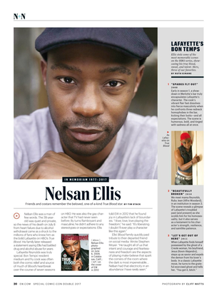  Nelsan Ellis - 'In Memoriam' from Entertainment Weekly
