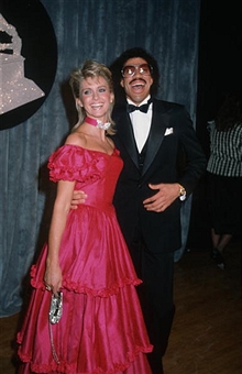  Olivia And Lionel Richie Backstage At Grammy Awards
