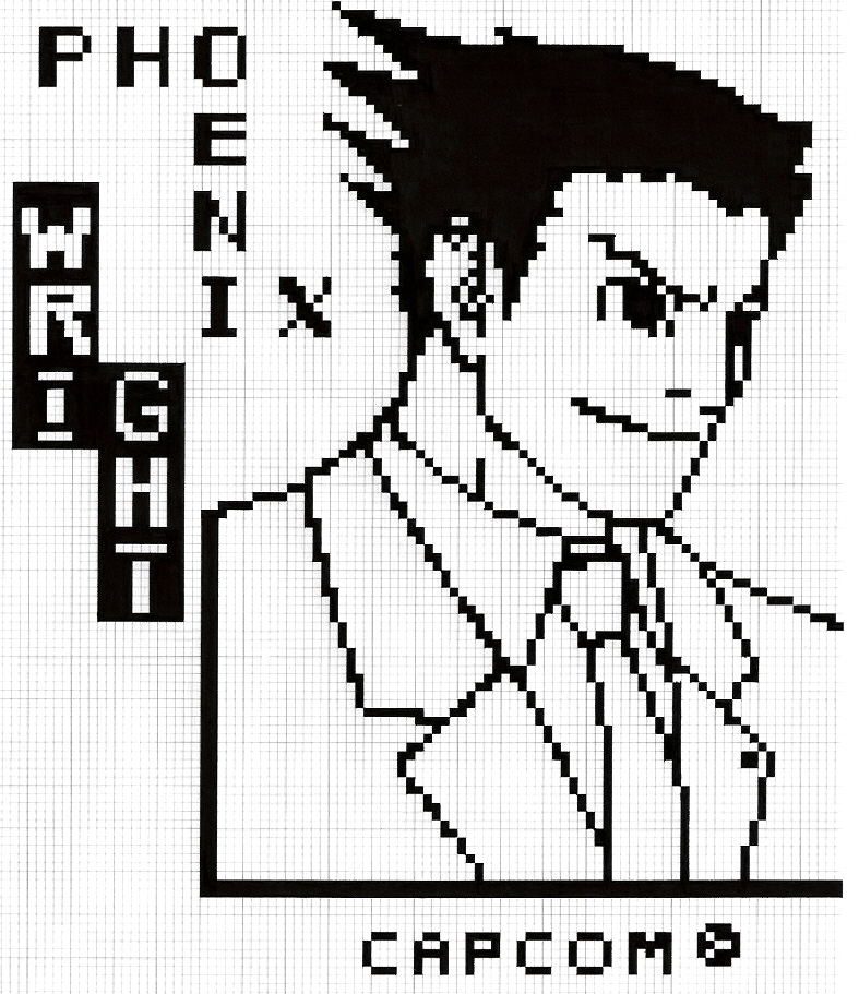 Phoenix Wright in pixel 01