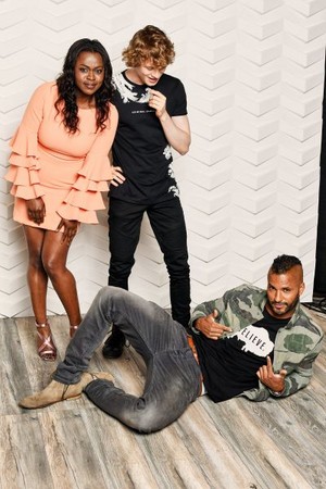 Ricky Whittle at BuzzFeed's SXSW American Gods' Photobooth by William Callan