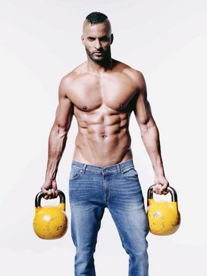 Ricky Whittle at Men's Fitness photoshoot by Glen Burrows (2017)