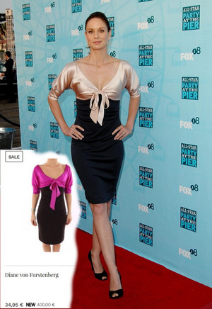  Sarah Wayne Callies > Dress: Diane von Furstenberg
