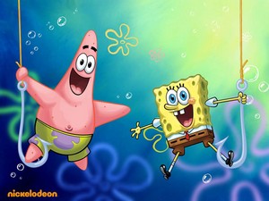  Spongebob and Patrick پیپر وال