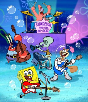  Spongebob's band kertas dinding