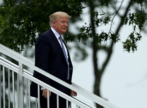 Trump at US Women's Open Round Two - July 14, 2017