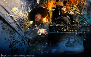 hector barbossa and  jack sparrow   two captains  by bormoglot d5rhu5f